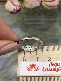 *Кольцо р.18 Белый Бр. арт. 01-1489/000Б-00-594 Вес 1,45 г - фото 278406 *Кольцо р.18 Белый Бр. арт. 01-1489/000Б-00-594 Вес 1,45 г - фото 278406