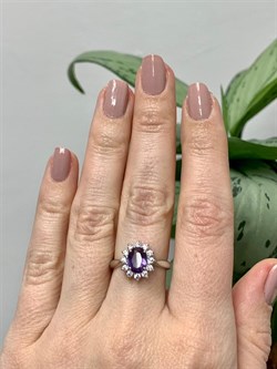 *Кольцо р.17,5  Аметист иск арт. 01-0046/ЮСАМ-00-600 Вес 2,64 г - фото 278429 *Кольцо р.17,5  Аметист иск арт. 01-0046/ЮСАМ-00-600 Вес 2,64 г - фото 278429