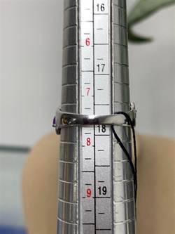 *Кольцо р.18 Аметист арт. 01-0511/00АМ-00-917 Вес 3,07 г - фото 278491