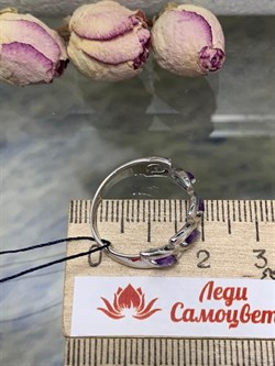 *Кольцо р.18 Аметист арт. 01-0511/00АМ-00-917 Вес 3,07 г - фото 278495