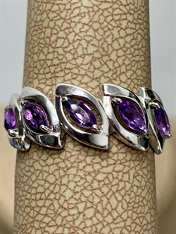 *Кольцо р.18 Аметист арт. 01-0511/00АМ-00-917 Вес 3,07 г - фото 278496