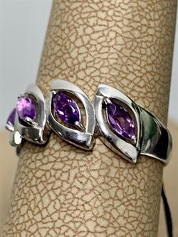 *Кольцо р.18 Аметист арт. 01-0511/00АМ-00-917 Вес 3,07 г - фото 278498