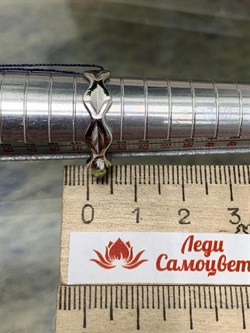 *Кольцо р.17,5 Хризолит арт. 01-0503/00ХР-00-885 Вес 2,88 г - фото 278505