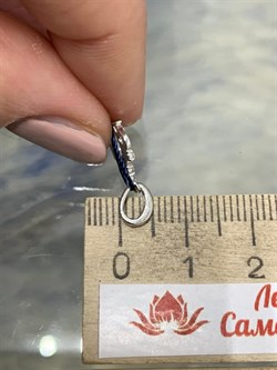 *Подвеска Корона Белый Фианит арт. 03-0687/00КЦ-00-101 вес 0,67 г - фото 278593