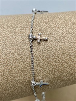 *Браслет р.17-19 Белый Бр. арт. 05-2868/000Б-00-058 вес 2,71 г - фото 278646 *Браслет р.17-19 Белый Бр. арт. 05-2868/000Б-00-058 вес 2,71 г - фото 278646