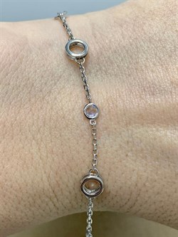 *Браслет р.17-19 Белый Фианит арт. 05-2799/00СВ-00-071 вес 1,93 г - фото 278650 *Браслет р.17-19 Белый Фианит арт. 05-2799/00СВ-00-071 вес 1,93 г - фото 278650