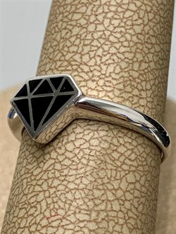 *Кольцо р.15,5 Эмаль арт. 01-1348/0ЭМ3-00-891 вес 2,02 г - фото 278872