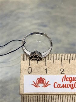 *Кольцо р.18 Эмаль Эмаль арт. 01-1348/0ЭМ3-00-969 вес 2,21 г - фото 278936