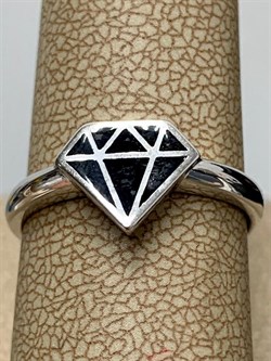 *Кольцо р.18 Эмаль Эмаль арт. 01-1348/0ЭМ3-00-969 вес 2,21 г - фото 278939