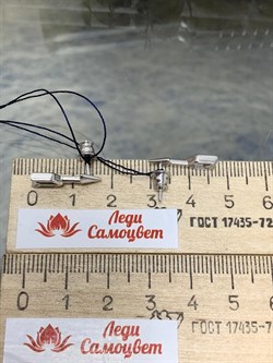 *Серьги Пусеты Стлелы Эмаль арт. 02-2672/0ЭМ3-00-077 вес 1,83 г - фото 279050