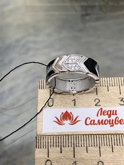 *Кольцо р.17,5 Эмаль Фианит арт. 01-2672/0ЭМ3-00-872 вес 5,1 г - фото 279057 *Кольцо р.17,5 Эмаль Фианит арт. 01-2672/0ЭМ3-00-872 вес 5,1 г - фото 279057