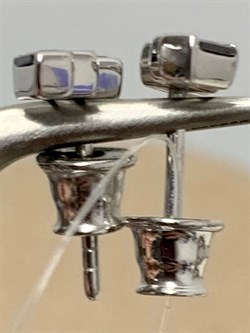 *Серьги Пусеты Микс Черный Фианит арт. 02-2951/КЦ10-00-330 вес 1,47 г - фото 279070 *Серьги Пусеты Микс Черный Фианит арт. 02-2951/КЦ10-00-330 вес 1,47 г - фото 279070