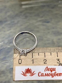 *Кольцо р.18,5 Белый Фианит арт. 01-2957/00КЦ-00-678 вес 1,77 г - фото 279108 *Кольцо р.18,5 Белый Фианит арт. 01-2957/00КЦ-00-678 вес 1,77 г - фото 279108