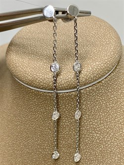 *Серьги Пусеты Белый Фианит арт. 02-2798/00СВ-00-780 вес 1,85 г - фото 279462 *Серьги Пусеты Белый Фианит арт. 02-2798/00СВ-00-780 вес 1,85 г - фото 279462