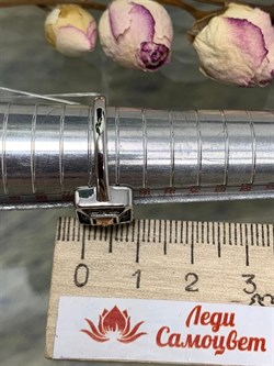 *Кольцо р.18,5 Белый Бр. арт. 01-2521/000Б-17-736 Вес 3,54 г - фото 279512