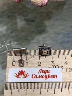 *Кольцо р.18,5 Белый Бр. арт. 01-2521/000Б-17-736 Вес 3,54 г - фото 279513