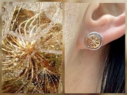 *Серьги Пусеты Белый Бр. арт. 02-1444/000Б-00-094 Вес 2,43 г - фото 279529