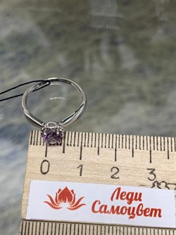 *Кольцо р.17,5 Аметист арт. 01-2252/00АМ-00-660 Вес 1,62 г - фото 279553 *Кольцо р.17,5 Аметист арт. 01-2252/00АМ-00-660 Вес 1,62 г - фото 279553