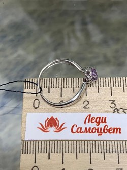 *Кольцо р.17,5 Аметист арт. 01-2252/00АМ-00-660 Вес 1,62 г - фото 279554 *Кольцо р.17,5 Аметист арт. 01-2252/00АМ-00-660 Вес 1,62 г - фото 279554