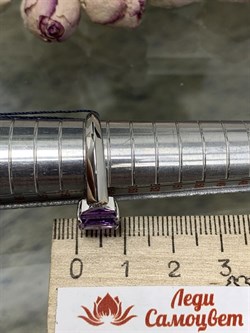 *Кольцо р.17,5 Аметист арт. 01-2058/00АМ-00-995 Вес 3,58 г - фото 279573