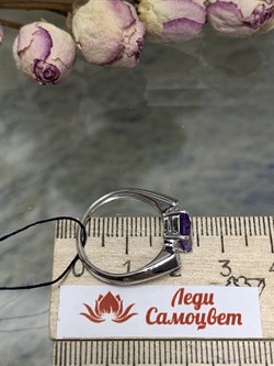 *Кольцо р.17,5 Аметист арт. 01-2058/00АМ-00-995 Вес 3,58 г - фото 279576