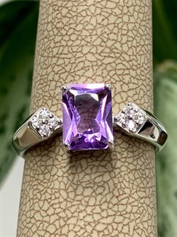 *Кольцо р.17,5 Аметист арт. 01-2058/00АМ-00-995 Вес 3,58 г - фото 279577