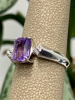 *Кольцо р.17,5 Аметист арт. 01-2058/00АМ-00-995 Вес 3,58 г - фото 279578