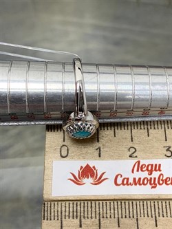 *Кольцо р.17,5 Бирюза арт. 01-3349/00БР-00-897 вес 2,4 г - фото 279661