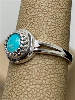 *Кольцо р.17,5 Бирюза арт. 01-3349/00БР-00-897 вес 2,4 г - фото 279665
