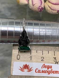 *Кольцо р.16,5 Зеленый Агат арт. 01-2091/00АГ-00-012 вес 3,41 г - фото 279744