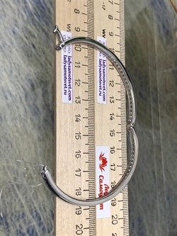 *Браслет-Бэнгл р.18 Белый Бр. арт. 05-2649/000Б-17-018 вес 16,12 г - фото 279777