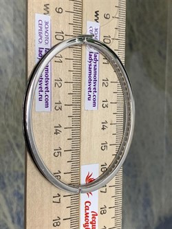 *Браслет-Бэнгл р.18 Белый Бр. арт. 05-2649/000Б-17-018 вес 16,12 г - фото 279778