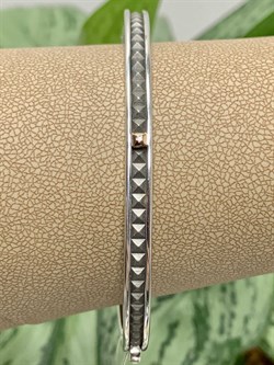 *Браслет-Бэнгл р.18 Белый Бр. арт. 05-2649/000Б-17-018 вес 16,12 г - фото 279781