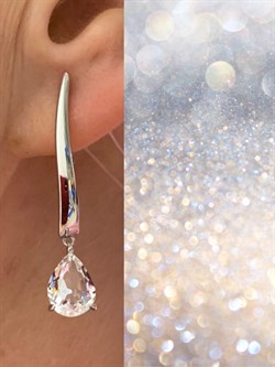 *Серьги Прищепки Горный Хрусталь арт. 02-1988/00ГХ-00-028 вес 5,3 г - фото 279827 *Серьги Прищепки Горный Хрусталь арт. 02-1988/00ГХ-00-028 вес 5,3 г - фото 279827