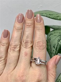 *Кольцо р.19,5 Горный Хрусталь арт. 01-1988/00ГХ-00-867 вес 5 г - фото 279970