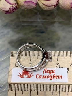 *Кольцо р.19,5 Горный Хрусталь арт. 01-1988/00ГХ-00-867 вес 5 г - фото 279972