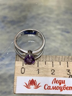 *Кольцо р.18,5 Аметист арт. 01-1988/00АМ-00-313 Вес 4,49 г - фото 279995 *Кольцо р.18,5 Аметист арт. 01-1988/00АМ-00-313 Вес 4,49 г - фото 279995