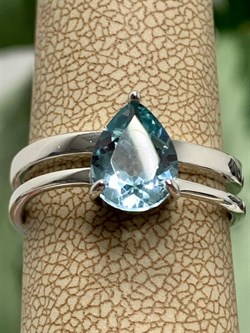 *Кольцо р.18 Голубой Топаз синт арт. 01-1988/0НСА-00-968 Вес 4,38 г - фото 280016