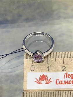 *Кольцо р.18,5 Аметист арт. 01-1697/00АМ-00-022 вес 2,61 г - фото 280140
