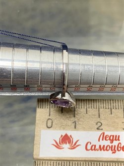 *Кольцо р.18 Аметист арт. 01-1697/00АМ-00-015 вес 2,45 г - фото 280146