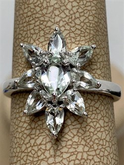 *Кольцо р.19,5 Празиолит арт. 01-2409/000П-00-155 вес 3,95 г - фото 280258 *Кольцо р.19,5 Празиолит арт. 01-2409/000П-00-155 вес 3,95 г - фото 280258