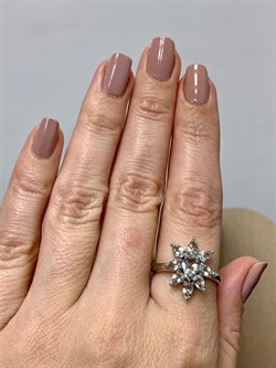 *Кольцо р.18,5 Празиолит арт. 01-2409/000П-00-769 вес 3,94 г - фото 280272 *Кольцо р.18,5 Празиолит арт. 01-2409/000П-00-769 вес 3,94 г - фото 280272