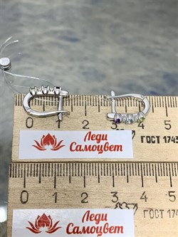 *Серьги Микс Аметист Хризолит Топаз арт. 02-2718/0М17-00-669 вес 2,98 г - фото 280306 *Серьги Микс Аметист Хризолит Топаз арт. 02-2718/0М17-00-669 вес 2,98 г - фото 280306