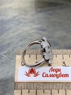 *Кольцо р.17,5 Микс Адуляр Черная Шпинель арт. 01-2388/0ЛНК-00-208 вес 3,95 г - фото 280325 *Кольцо р.17,5 Микс Адуляр Черная Шпинель арт. 01-2388/0ЛНК-00-208 вес 3,95 г - фото 280325