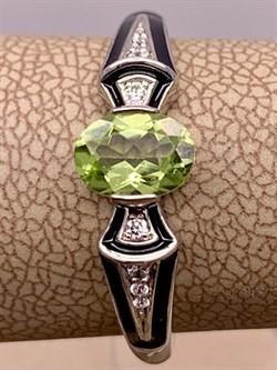 *Кольцо р.19 Хризолит арт. R-3060-PE-675 вес 2,3 г - фото 280498 *Кольцо р.19 Хризолит арт. R-3060-PE-675 вес 2,3 г - фото 280498