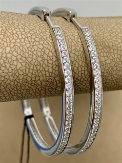 *Серьги Конго Фианит арт. 02-2288/00КЦ-00-100 вес 6,97 г - фото 280510