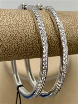 *Серьги Конго Фианит арт. 02-2288/00КЦ-00-100 вес 6,97 г - фото 280511