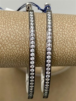 *Серьги Конго Белый Фианит арт. 02-2288/00КЦ-07-177 вес 7,18 г - фото 280522 *Серьги Конго Белый Фианит арт. 02-2288/00КЦ-07-177 вес 7,18 г - фото 280522