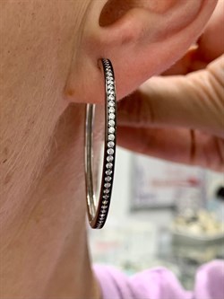 *Серьги Конго Белый Фианит арт. 02-2288/00КЦ-07-177 вес 7,18 г - фото 280523 *Серьги Конго Белый Фианит арт. 02-2288/00КЦ-07-177 вес 7,18 г - фото 280523