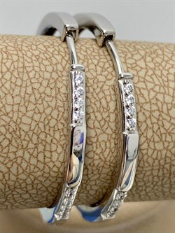 *Серьги Конго Белый Фианит арт. 02-2287/00КЦ-00-954 вес 5,06 г - фото 280541 *Серьги Конго Белый Фианит арт. 02-2287/00КЦ-00-954 вес 5,06 г - фото 280541